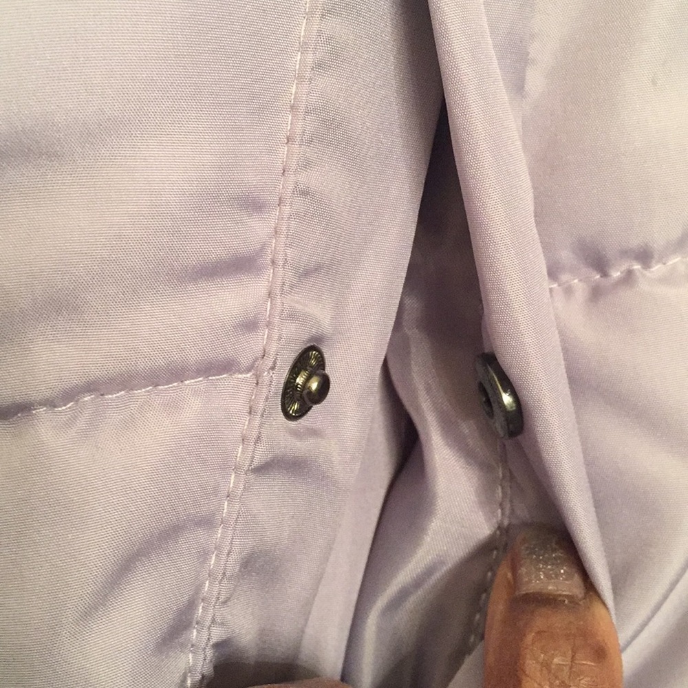 Forever Flower medium lavender puffer jacket  NWOT - Picture 4 of 7